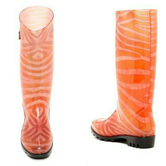 Nicole Miller Sashimi Rainy Day Rain Boots NIB - Picture 5 of 7